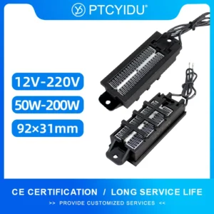 PTC Air Heating Element For Incubator 3D Printer Car Heater Heating 12~220V Constant Temperature Heater 54B2-Z 92*31mm
