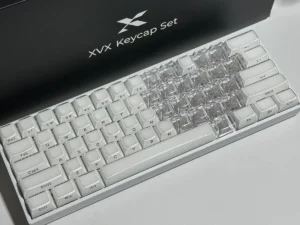 20pcs 1U Keycaps with Unique Cats Head MAO Transparent Keycap Comfort Typing PBT No Engraved Keycap DIY Keyboards For aula ajazz