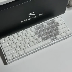 20pcs 1U Keycaps with Unique Cats Head MAO Transparent Keycap Comfort Typing PBT No Engraved Keycap DIY Keyboards For aula ajazz