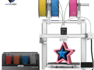 ANYCUBIC Kobra X Combo 3D Printer 600mm/s Max Print Speed 2x Time&Materail Saving Up to 19 Colors Printing Automatic leveling