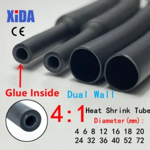 1Meter 4:1 Heat Shrink Tube With Glue Thermoretractile Heat Shrinkable Tubing Dual Wall Heat Shrink Tubing 6 8 12 16 24 40 52 72