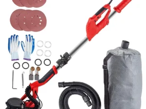 SucceBuy 850W Drywall Sander Variable Speed 800-1750 RPM Electric Drywall Sander Foldable Sheetrock Sander with Telescope Handle