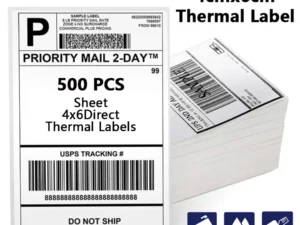 4X6 Direct Thermal Labels Paper 100x150mm 100/500PCS For Shipping Labels DHL UPS Express LOGO Barcode For 9220/9210/246S/D200M