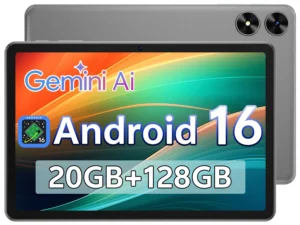 SVITOO Tablet 2026 Android 16 10.1 Inch IPS HD Screen Unisoc T7250 Octa-Core Processor 4GB Physical RAM + 16GB Virtual RAM 128GB ROM 1TB Expandable 6600mAh Battery 2.4GHz 5GHz WiFi 5 Bluetooth 5.0 GPS Widevine L1 With Case Tablets For Kids Adults
