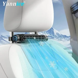 Car Seat Cooling Fan 3 Speed Adjustable 5V USB Car Headrest Cooling Air Fan Car Seat Fan for Front Rear Car Interior Accessories