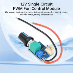4 Pin PWM Fan Speed Motor Controller With Knob Switch 1-Channel Fan Speed Regulator Electrical Equipment Governor For Laptop Fan