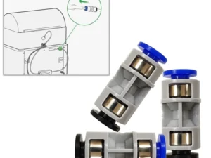 3Pcs PTFE Feed Tube Connector for Bambu Lab 3D Printer Accessories Teflon PTFE Pipe Joint for Bambulabs 3D Printer Replacement