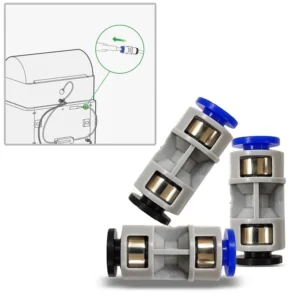 3Pcs PTFE Feed Tube Connector for Bambu Lab 3D Printer Accessories Teflon PTFE Pipe Joint for Bambulabs 3D Printer Replacement