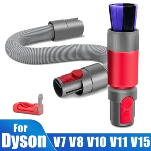 For Dyson V7 V8 V10 V11 V15 Vacuum Cleaner Attachment, Scratch-free Dusting Brush Flexible Extension Hose Replacement Parts