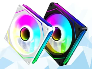 UPSIREN UF-4 12CM Computer Chassis Fan,Infinite Prism ARGB Fan/3 Mirror Surfaces/4 Pin PWM/3PIN ARGB Quiet Cooling Fan