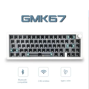 GMK67 65% Gasket Bluetooth 2.4G Wireless Hot-swappable Customized Mechanical Keyboard Kit RGB Backlit