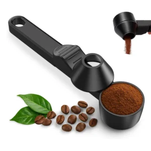 Reusable Leakproof Coffee Gram Scoop Kitchen Protein Powder Measuring Spoon Milk&Supplements Sliding Spoon for Bar Gym Travel