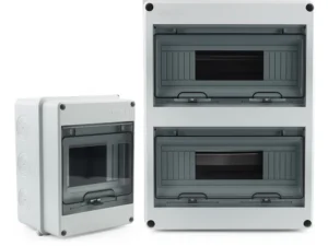 IP65 Waterproof Distribution Box HT-5/8/12/15/18/24 WAY ABS Plastic Outdoor Electrical Junction Box PV Comniner Enclosure