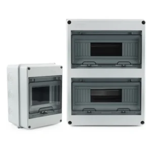 IP65 Waterproof Distribution Box HT-5/8/12/15/18/24 WAY ABS Plastic Outdoor Electrical Junction Box PV Comniner Enclosure