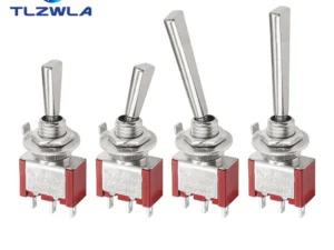 Flat Handle 6mm Panel Mount Mini Toggle Switch 3/6Pins 2/3 Positions ON OFF ON Locking Momentary RC Model Remote Controlller