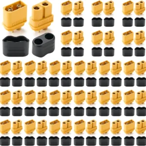 10 Pair XT60H (XT60 Upgrade) Connectors, XT60H Male Female Bullet Connectors Plugs with Sheath for Lithium Battery RC Planes Car