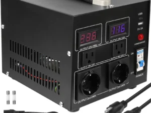 SucceBuy Voltage Converter Transformer 2000VA/3000VA/5000VA Heavy Duty Step Up/Down Transformer with US&EU Outlet 5V USB Port