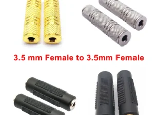 2PCS 3.5mm Jack Coupler Gold Plated 3.5 mm Female to 3.5mm Female Jack plug audio Stereo Coupler Socket Adapter connectors