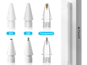 New Tip for Apple Pencil Tip Nib for Apple Pencil 1st 2nd Generation 1 2th Gen Pencil Replacement Tip 2H 2B 4.0 Transparent Nib