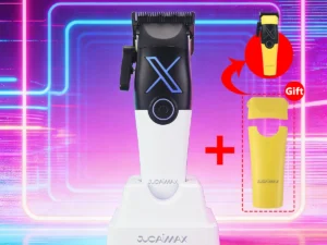 JUCAIMAX Men's Hair Clipper PHANTECHO2.0 DLC Blade Fade Blade Brushless Motor with Dock Professional Hair Cutting Machine