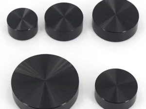 Black Aluminum Glass Table Top Adapter Circle Metal Block Disc 10mm Thick 20/25/30/40mm - M8