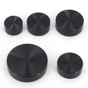Black Aluminum Glass Table Top Adapter Circle Metal Block Disc 10mm Thick 20/25/30/40mm - M8