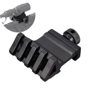 2 pcs 45 Degree Angle Offset Picatinny/Weaver 20mm Rail Mount for Scopes or Dot Optics Scope Laser Offset Rifle Side