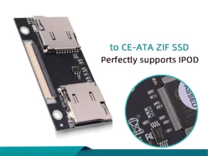 Dual TF To CE Adapter Card for IPOD Classic 3 4 5 6 7Th Video IFlash Industrial PC Recorder Driving Device NAS Perfectly