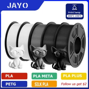 JAYO 5Rolls PLA/PLA Plus/petg/ABS/TPU/PLA meta/PLAYG/HS-PLA 3D Printer Filament 1.75mm FDM 3D Printer Materials for 3D Printer