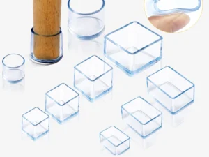 Furniture Leg Foot Protector Transparent Table And Chair Foot Cover Silicone Wear-resistant Cap Noise Reduction Protect Floor
