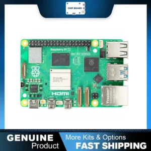 Raspberry Pi 5, Options for RAM, BCM2712 processor, 2.4GHz quad-core 64-bit Arm Cortex-A76 CPU, Built Using RP1 I/O Controller D