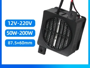 12V~220V Insulated PTC Heater 50W~200W Thermostatic Fan Heater Element Electric Suitable For Egg Incubator 3D Printer PTC