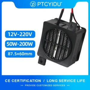 12V~220V Insulated PTC Heater 50W~200W Thermostatic Fan Heater Element Electric Suitable For Egg Incubator 3D Printer PTC