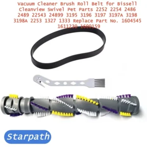 Vacuum Cleaner Brush Roll Belt for Bissell Cleanview Swivel Pet Parts 2252 2254  Replace Part No. 1604545 1611230 1600159