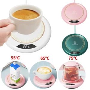 New USB Cup Warmer Coffee Mug Heating Coaster 3 Temperature Setting Thermostatic Hot Plate Milk Tea Water Heating Pad Cup Heater
