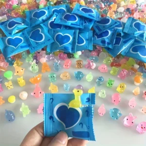 10/30/60PCS Mini Surprise Blind Bags Luminous Animal Figurines Miniature Mystery Bag For Potted Dollhouse Fairy DIY Garden Decor