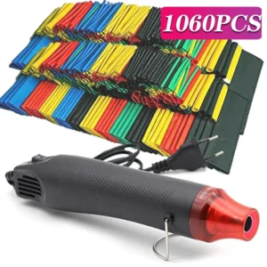 1060/530/127PCS Heat Shrink Tubing Kit 2:1 Shrinkable Wire Shrinking Wrap Wire Connect Cover Cable Repair Protection