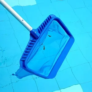 Swimming Pool Leaf Rake Large Capacity Deep Bag Thickened Frame Pool Skimmer NetWith Detachable Handle