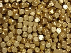 Copper Dice 11 13 15 16 20mm Brass Dice Home Decoration Artware Props Bar Supplies Game Tool Copperware Metal Dice