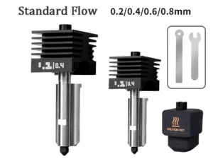 P2S Hotend For Bambu Lab H2D/H2S Assembly Hotend Kit 0.2 0.4 0.6 0.8MM Replaceable Nozzle For 3D printer Bamboo Lab H2D H2S