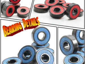 608RS 8*22*7 mm ABEC-9 Skateboard Ball Bearings  8pc/16pc 608 2RS Red Blue Sealed for Inline Skates Roller Skate Scooter Wheels