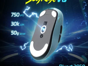 SCYROX V6 Gaming Mouse, Pixart 3950, Optical Switches, Web Based Software, 8K Dongle Included