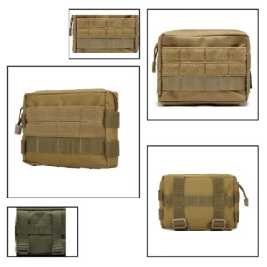 Multi functional accessory miscellaneous bag storage bag can be hung on top of outdoor vest, outdoor backpack belt