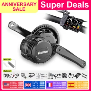 Tongsheng TSDZ8 750W TSDZ2B 250W 500W TSDZ16 1000W Motor Kit Mid Drive Torque Sensor e bike kits Conversion Engine Electric Bike