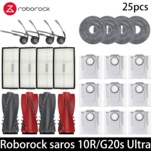 Roborock Saros 10R/G20S Ultra  Accessories Brush Hepa Filter Mop Cloth Dust Bag Spare Parts