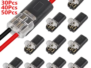 10/20/30/40/50 Pieces 2-Pin Plug Electrical Connector Automotive Wire Cable Automotive Electrical Connector Strip Terminal Connection