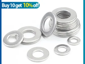 1-100pcs Flat Washer M2 M2.5 M3 M4 M5 M6 M8 M10 M12 M14 M16 M18 M20 M22 M27 Stainless Steel Washers Plain Washer Gaskets DIN125