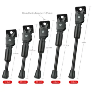 Bicycle Side Support Kids Bike Kickstand Parking Stand Foot Brace Children 12/14/16/18/20 Inch Foot Riding Accessories