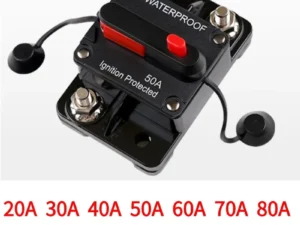 30A-300A Circuit Breaker 12V - 48V DC 12 Volt Circuit Breaker Inline with Manual Reset Waterproof for Marine Boat Trolling Car