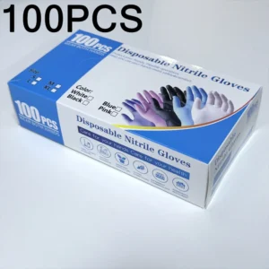 100 PCS Nitrile Kitchen Gloves, Size M, Durable & Puncture Resistant. 21x11cm, for Cooking & Cleaning